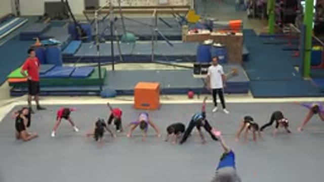 CABO SAN LUCAS MEXICO-2020: A Teacher And His Students In A Physical Education Class