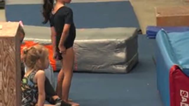 CABO SAN LUCAS MEXICO-2020: Cute Little Girl Picks Black Leotard Out Of Her