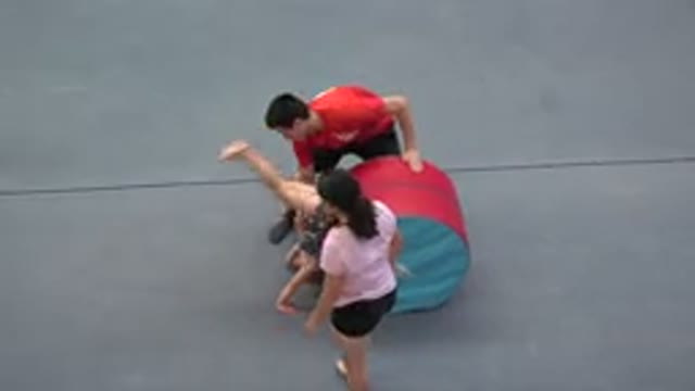 CABO SAN LUCAS MEXICO-2020: Children In Preparation For Gymnastics