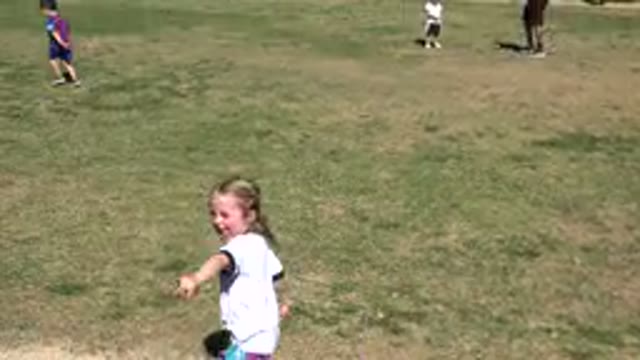 LOS CABOS MEXICO-2019: Little Girl Running Towards Goal Net During Soccer Practice