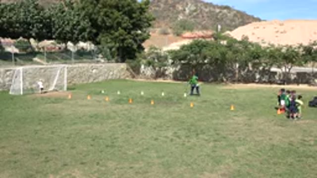 LOS CABOS MEXICO-2019: Kids Getting Ready To Start Soccer Training While Teacher