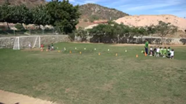 LOS CABOS MEXICO-2019: Kids Eagerly Waiting to Play Football on Playground