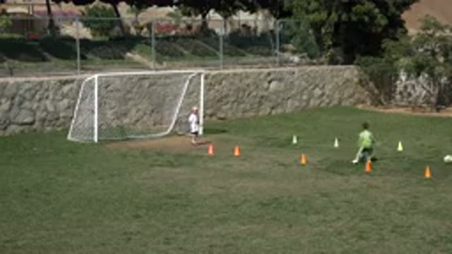 LOS CABOS MEXICO-2019: Park Children Playing Football Running Dribbling Kicking