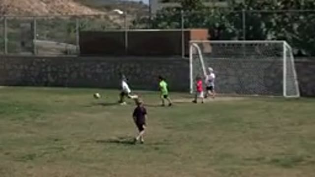 LOS CABOS MEXICO-2019: Children Playing Football in the Ground