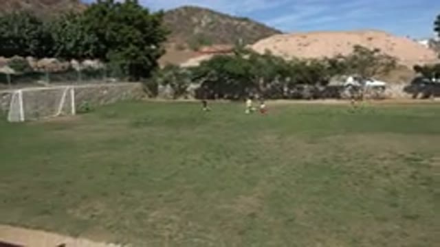 LOS CABOS MEXICO-2019: People Play Soccer From A Distance