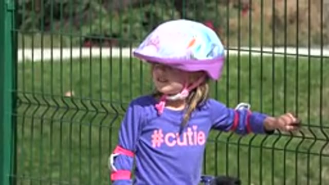 LOS CABOS MEXICO-2019: Kid With Protection For Cycling