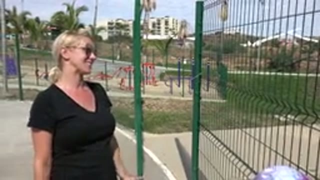 LOS CABOS MEXICO-2019: Mother And Her Daughter Having Park Time