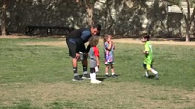 LOS CABOS MEXICO-2019: Some Kids Are Divided Into Two Groups For A Game By Their Teacher