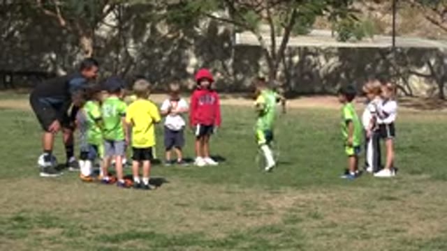 LOS CABOS MEXICO-2019: Little Kids Prepare To Play Soccer