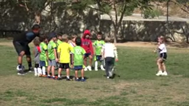 LOS CABOS MEXICO-2019: Soccer Team With Coach Choosing Teams Outside On A Field