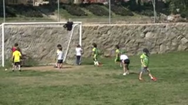 LOS CABOS MEXICO-2019: Several Little Children Playing With A Ball In A