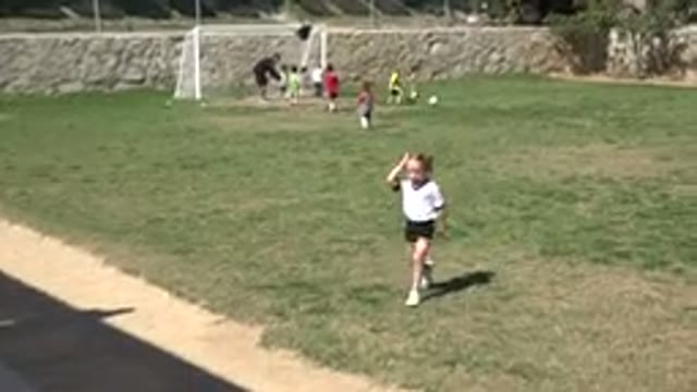 LOS CABOS MEXICO-2019: Little Girl Returns to the Bench After Playing Soccer