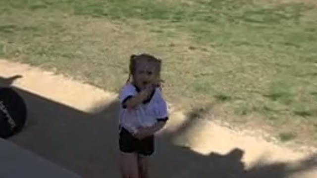 LOS CABOS MEXICO-2019: Someone's Daughter Eating Food and Pointing