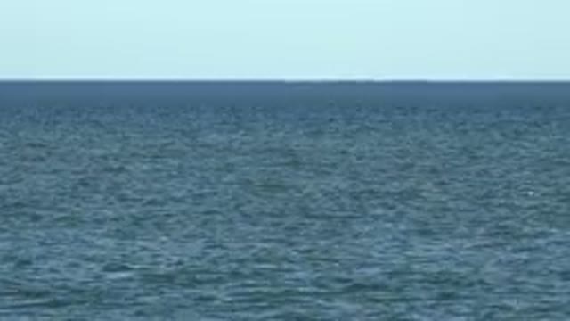 LOS CABOS MEXICO-2019: Open Ocean On A Calm Day With Sunshine And No Clouds
