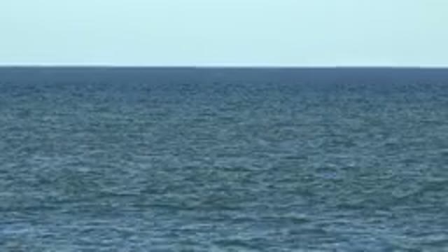 LOS CABOS MEXICO-2019: Video Of A Calm Ocean Skyline On A Clear Sunny Day