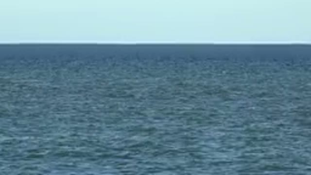 LOS CABOS MEXICO-2019: The Immense Ocean Is Alone Without Human Beings Or Wild