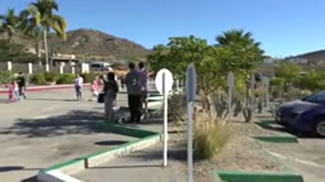 LOS CABOS MEXICO-2019: A Walking Protest With Babies in the Middle of a Road