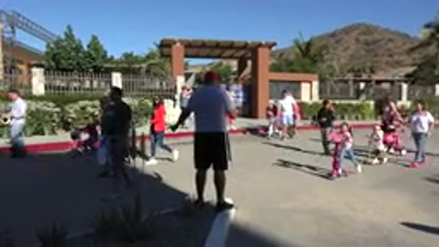 LOS CABOS MEXICO-2019: Many Kids Are Picked Up By Their Parents After Their School Day