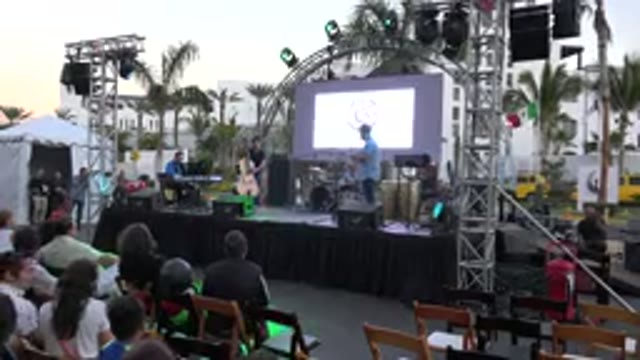 LOS CABOS MEXICO-2019: View Of Band Performing On Stage On A Clear Day