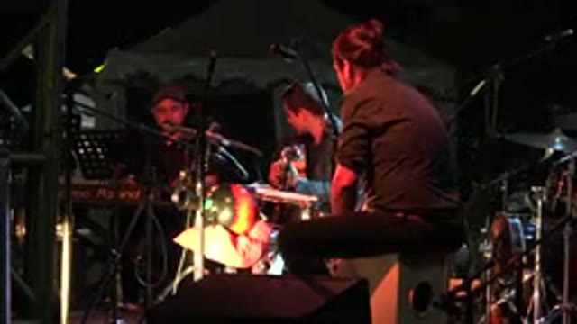 LOS CABOS MEXICO-2019: Musicians Having Fun Playing And Singing On A Small Stage