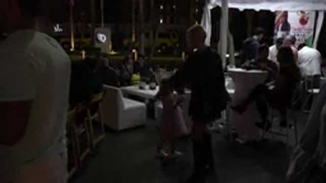 LOS CABOS MEXICO-2019: Girls Dancing With A Woman In The Restaurant In The