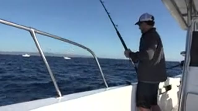 LOS CABOS MEXICO-2019: Man Does Fishing All By Himself