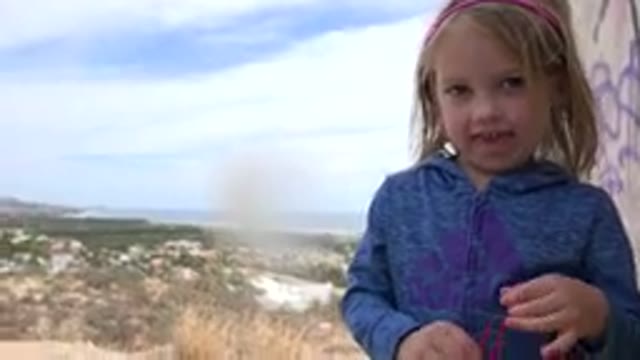 LOS CABOS MEXICO-2019: Footage Of Kid On The Top Of A Hill Throwing A Ball To