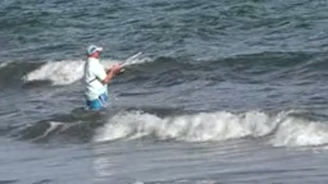 LOS CABOS MEXICO-2019: Going Fishing In The Ocean With A Strong Current Using A