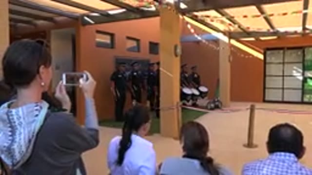 SAN JOSE DEL CABO MEXICO-2019: Musical Show Made And Presented By Police Watched