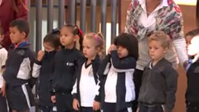 SAN JOSE DEL CABO MEXICO-2019: Girls In Tracksuit At School Together With The