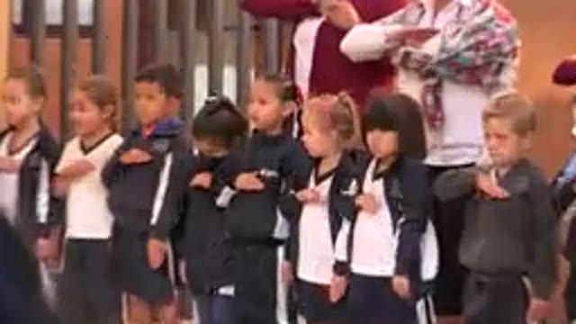 SAN JOSE DEL CABO MEXICO-2019: Girls Group of Primary Class All Together Shocked