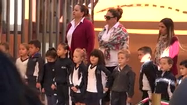 SAN JOSE DEL CABO MEXICO-2019: Young Kindergarten Children Performing In A School Recital