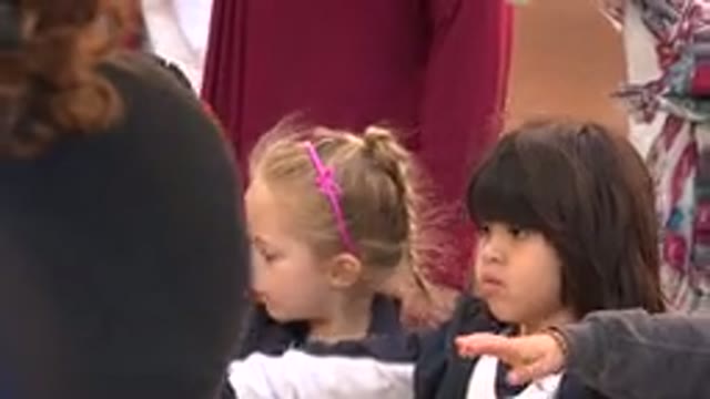 SAN JOSE DEL CABO MEXICO-2019: Young Children Taking An Oath At The Nursery
