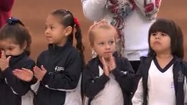 SAN JOSE DEL CABO MEXICO-2019: A Group Of Children In Sports Uniforms Clapping