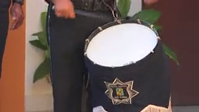 SAN JOSE DEL CABO MEXICO-2019: Group Of Men Drumming Together Using Handmade