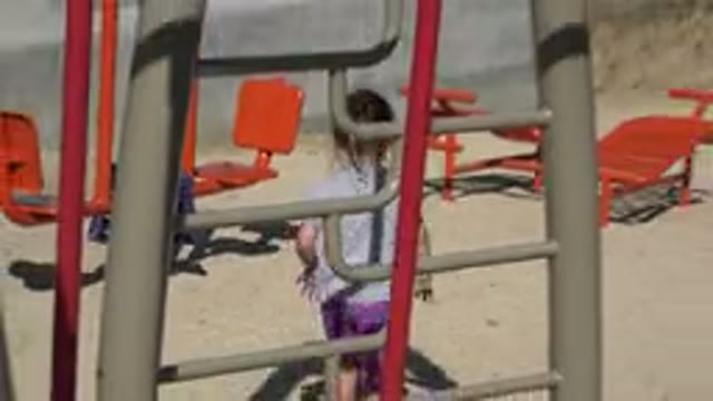 SAN JOSE DEL CABO MEXICO-2019: Child Walking Across Sand At Outdoor Playground