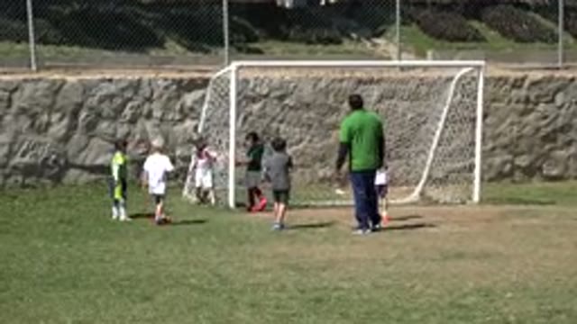 SAN JOSE DEL CABO MEXICO-2019: Kids Playing Soccer Needing Little Instruction