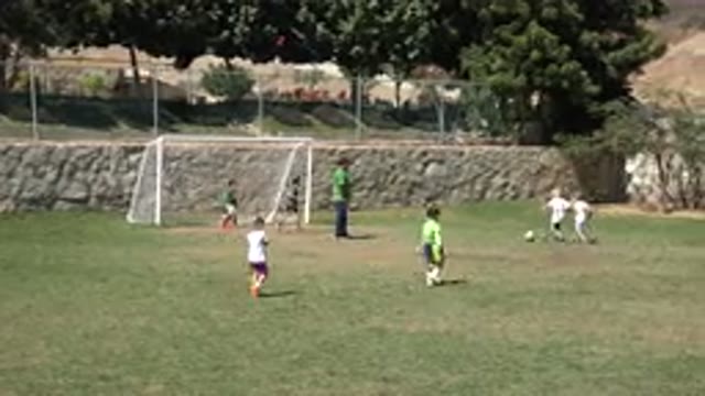 SAN JOSE DEL CABO MEXICO-2019: Some Kids Playing Soccer In A Field By The