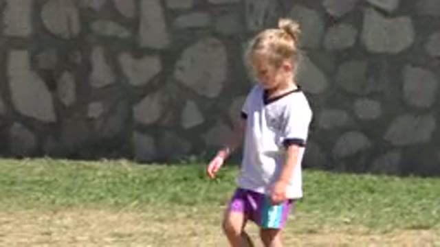 SAN JOSE DEL CABO MEXICO-2019: A Little Girl Walking By Herself Trying To Avoid