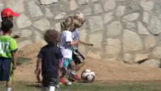 SAN JOSE DEL CABO MEXICO-2019: Elementary Boys Soccer Game Allowing Girl To Play