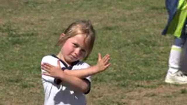 SAN JOSE DEL CABO MEXICO-2019: Girl Stretching On The Football Field