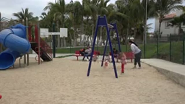 SAN JOSE DEL CABO MEXICO-2019: Children Playing at Playground