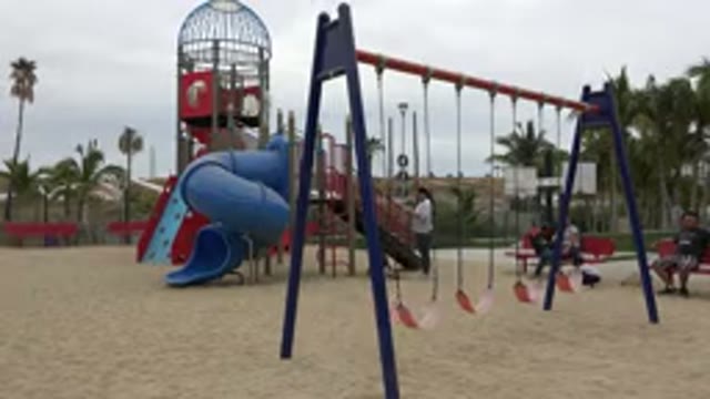 SAN JOSE DEL CABO MEXICO-2019: A Cloudy Sky And Threat Of Rain Did Not Keep Families Playing