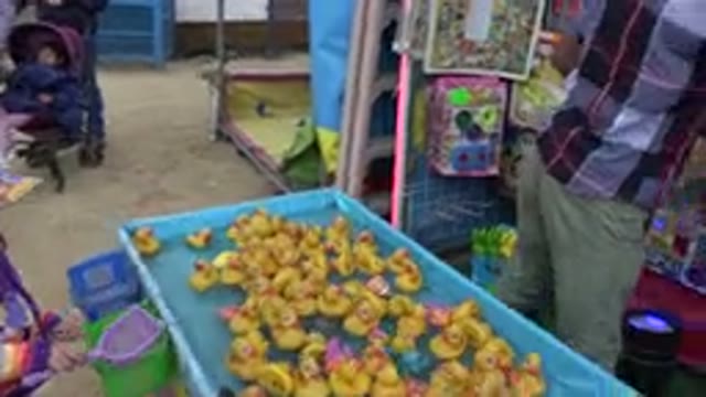 SAN JOSE DEL CABO MEXICO-2019: Rubber Duck Carnival Game