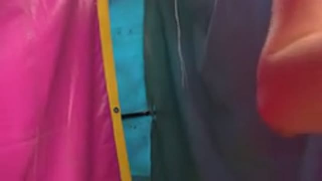 SAN JOSE DEL CABO MEXICO-2019: Person Walks Into A Colourful Tent And Sees Empty