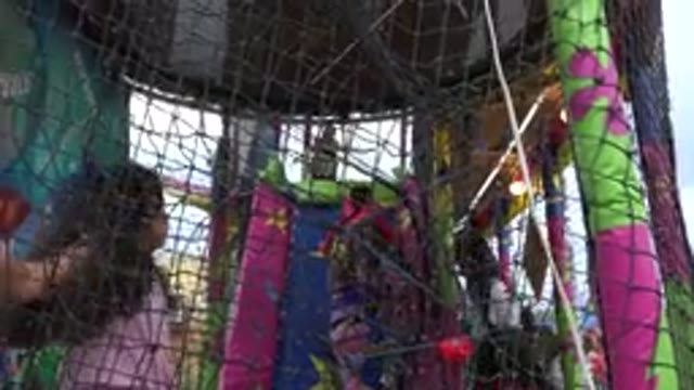 SAN JOSE DEL CABO MEXICO-2019: Children Playing And Enjoying The Bounce House
