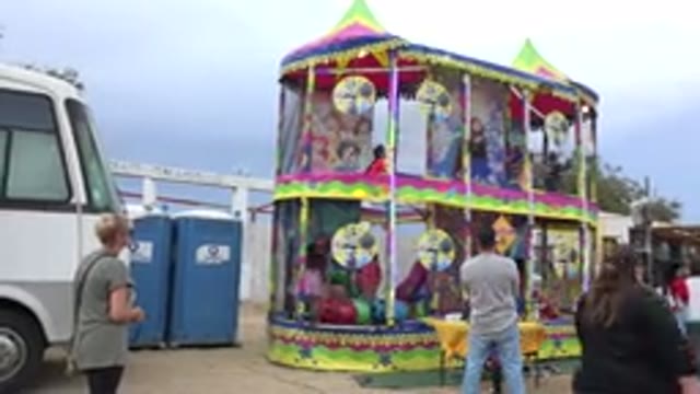SAN JOSE DEL CABO MEXICO-2019: Double Decker Bounce House