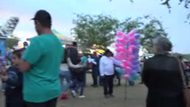 SAN JOSE DEL CABO MEXICO-2019: Crowded Fairground With Lots Of Amusement Rides