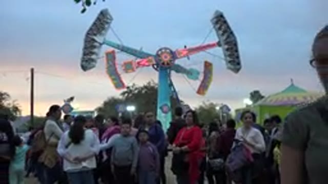 SAN JOSE DEL CABO MEXICO-2019: Excited Carnival Guest Wait In Line For The Best Ride