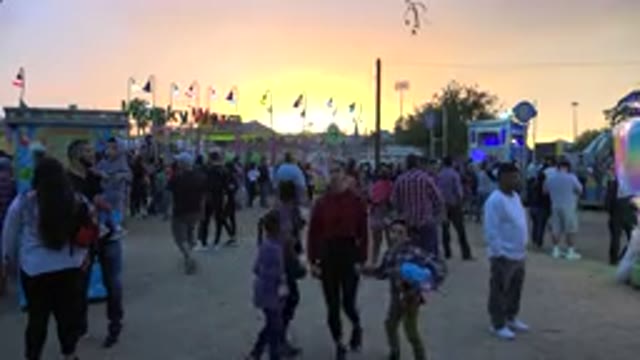 SAN JOSE DEL CABO MEXICO-2019: Crowd Gathered In An Amusement Park With The